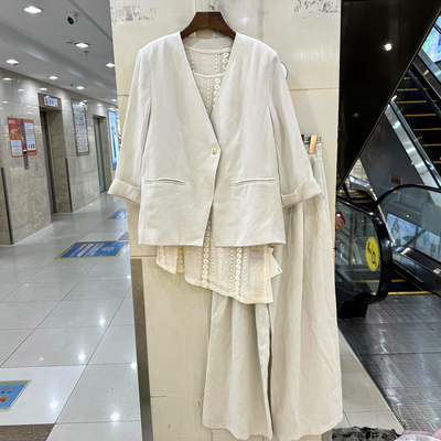 2629时尚洋气三件套裤西装