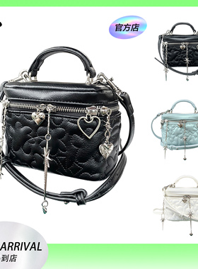 chaos monster小众原创包包 多链条绣花化妆包 甜酷风斜跨小方包