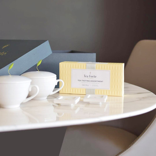 Tea Forte-Tea Tasting 金字塔茶包袋泡茶礼盒 绿茶红茶白茶 20包