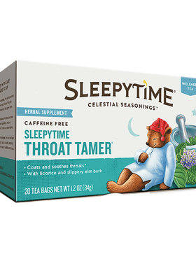 Celestial-喜乐健康茶睡眠时间throat tamer喉咙无因花草茶20包