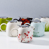 Forte 7色选 Pugg Tea 不锈钢滤网 大容量陶瓷茶壶 24oz 710ml