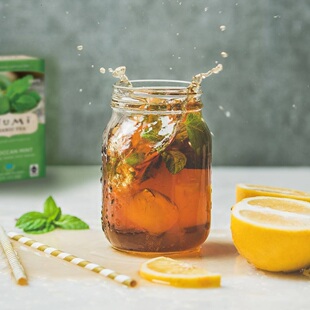 摩洛哥薄荷全叶花草茶无咖啡因茶包 Mint 18包 Moroccan Numi