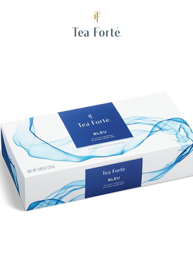 Tea Forte-BLEU 蓝色 无咖啡因花草花茶金字塔袋泡茶包礼盒装10包