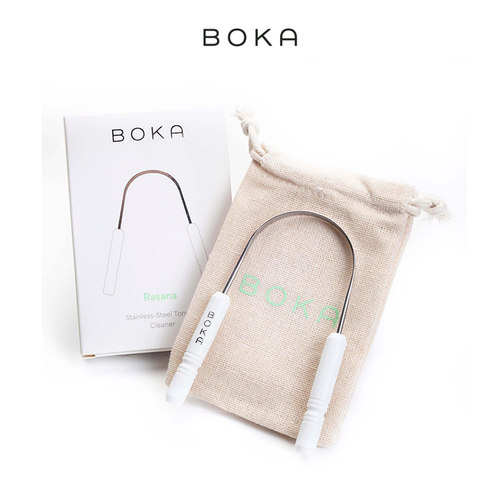 BokaU型不锈钢温和清洁舌苔刮板