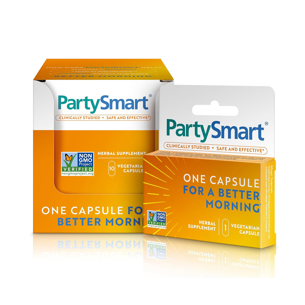 Himalaya-PartySmart饮酒清晨宿醉便携温和草本成分酒精分解胶囊