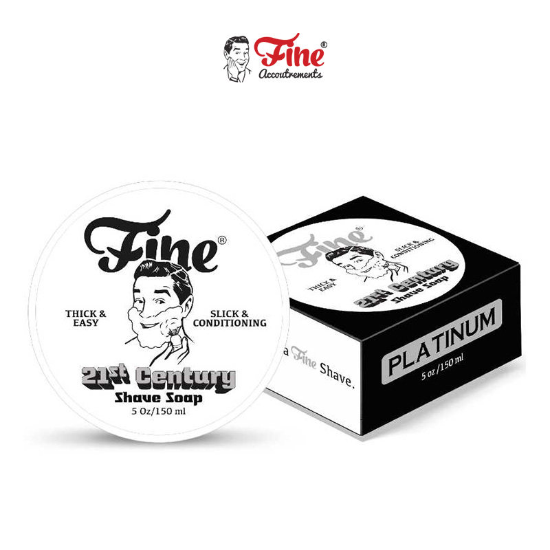 Fine Accoutrements-21世纪系列铂金丰富泡沫传统男士剃须皂150ml