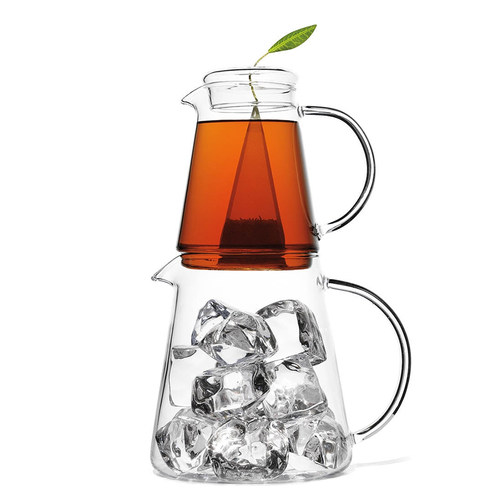 Tea Forte-可叠放打造别具一格餐桌盛装耐用耐热冰茶壶套装680ml
