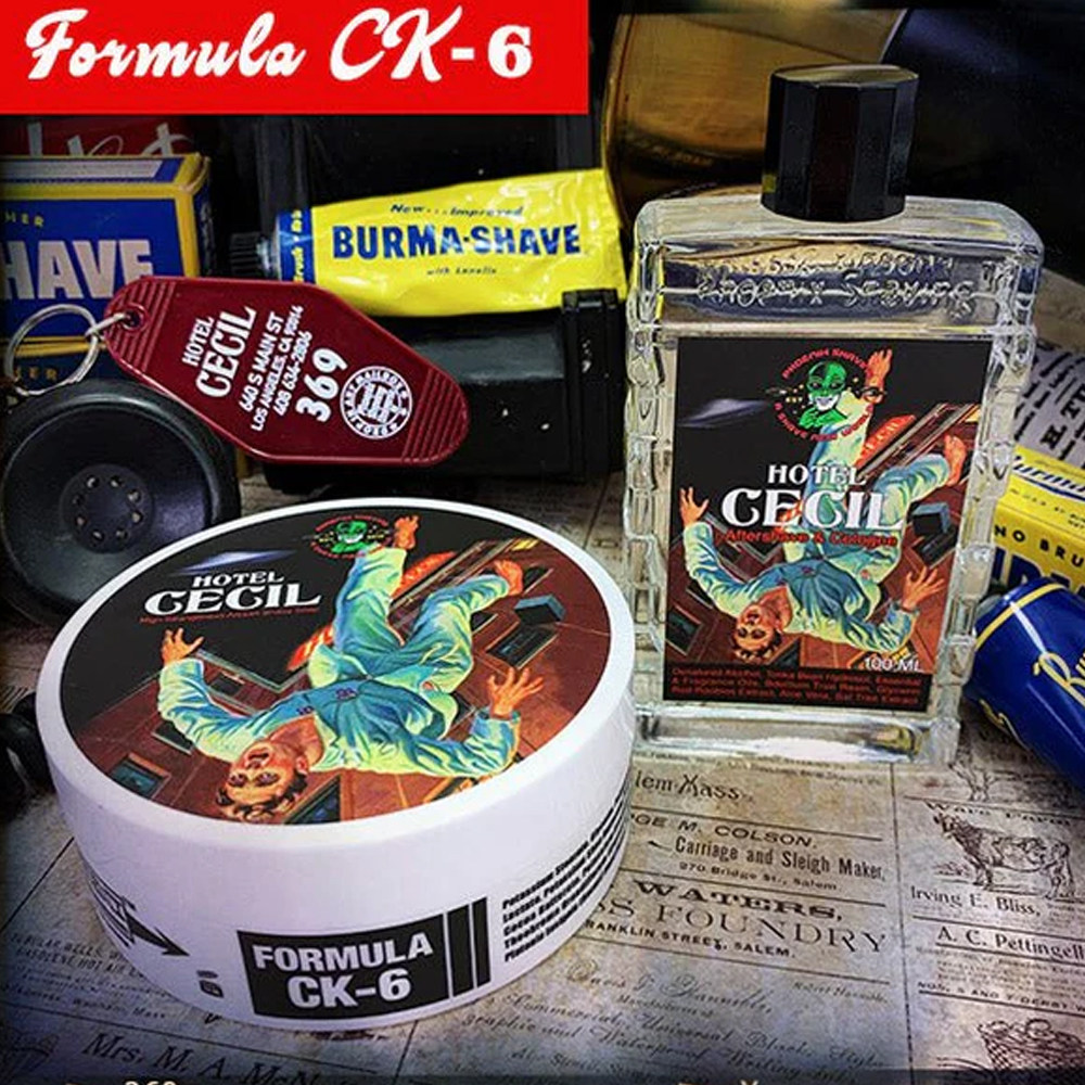 Phoenix-Hotel Cecil檀香雪松肉豆蔻橡木CK-6配方香剃须皂须后水