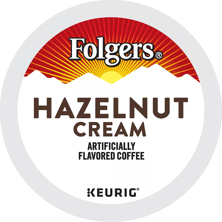 folgers-福爵hazelnut榛果奶油中度烘焙k-cup咖啡胶囊 24杯