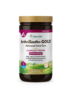 NaturVet-含葡萄糖胺MSM软骨素 支持软骨健康 犬猫关节护理咀嚼片