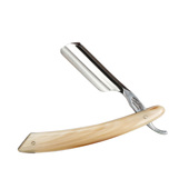 Chevalier骑士 法式 Wacker 深凹磨 刀首碳钢直刃剃须 理发刀