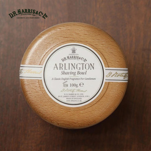 D.R.Harris-Arlington 阿灵顿 男士传统剃须皂 豪华榉木皂碗 100g