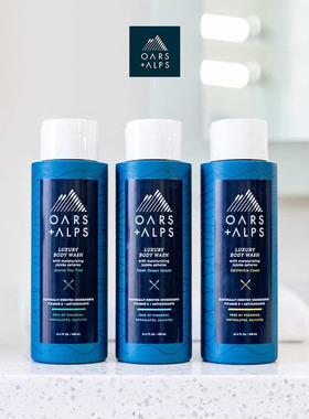 Oars Alps-天然保湿因子温和清洁滋润不含硫酸盐男士沐浴露428ml