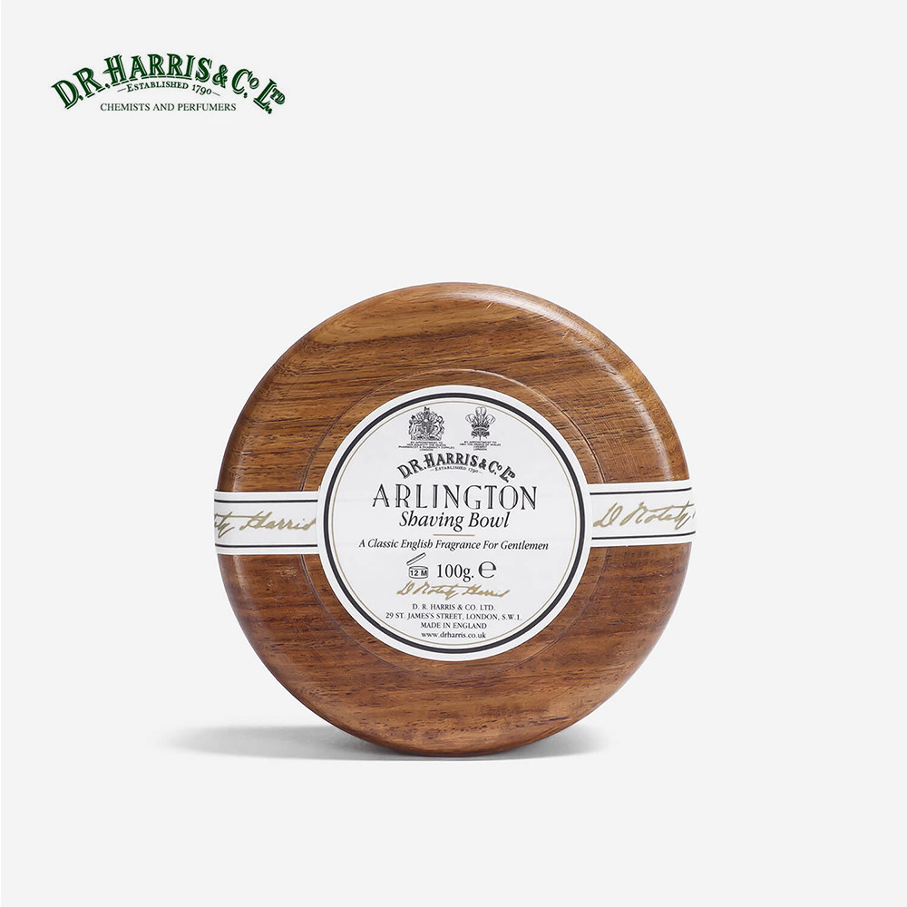 D.R.Harris-Arlington 阿灵顿 男士剃须皂 奢华桃花心木皂碗 100g