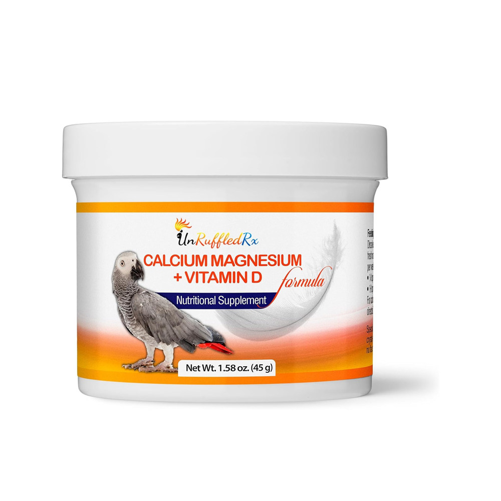 Unruffledrx-含镁维生素D3骨骼羽毛健康溶于水清澈无味鸟类钙片
