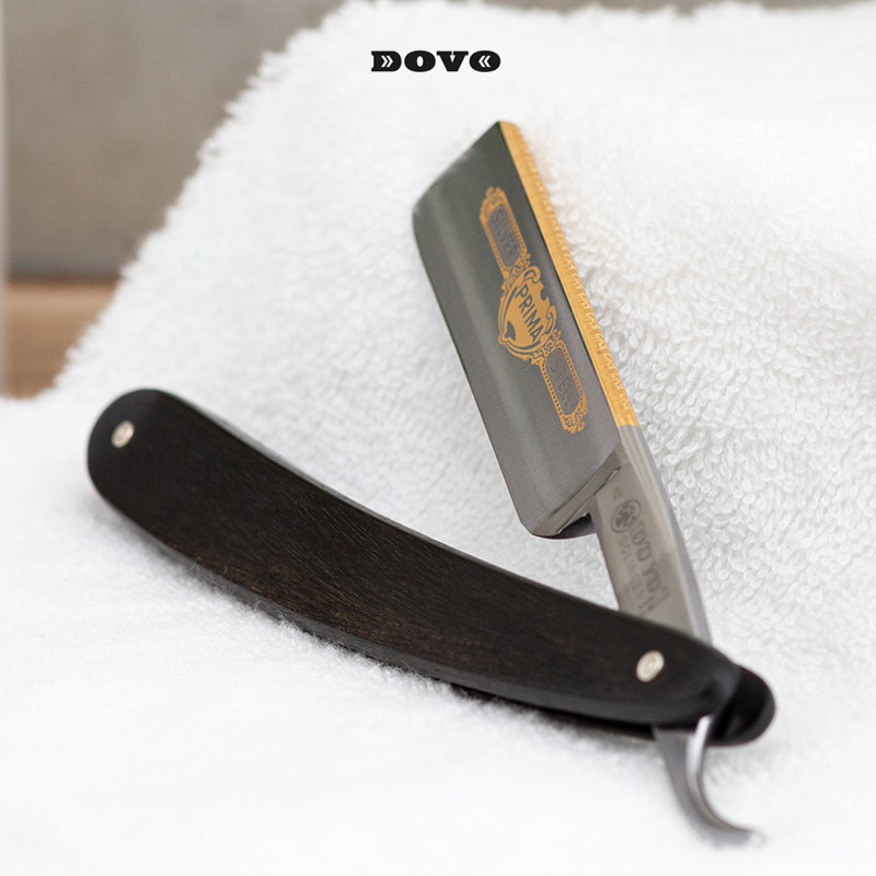 DOVO-德国杜沃 Prima 5/8"深凹磨银钢直刃老式剃须理发刀预开刃