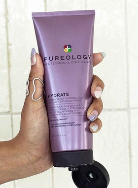 Pureology-Hydrate不含硅染后护色保湿柔顺修复超滋养发膜200ml