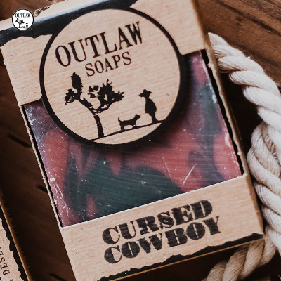 Outlaw Soaps-Cursed Cowboy 被诅咒的牛仔 丁香篝火男士沐浴香皂