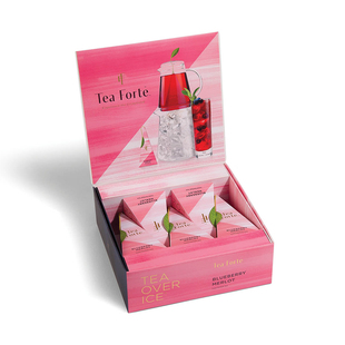 Tea Forte-蓝莓芙蓉鼠尾草优质有机混合草本冰茶金字塔浸泡茶包
