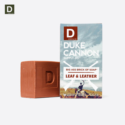 Duke Cannon-烟叶与皮革 Leaf And Leather 男士沐浴皂香皂 280g