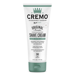 Cremo-克雷莫银水桦木清新森林苔藓无泡沫舒适顺滑剃须软膏177ml