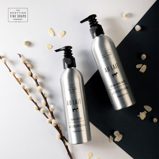 Scottish Fine Soaps-AU LAIT 清洁保湿滋养牛奶洗手液护手霜铝瓶