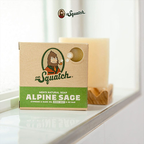 Dr. Squatch-温暖山风 Alpine Sage 天然男士洗手香皂沐浴皂 140g