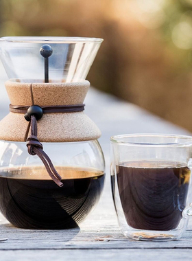 Bodum-波顿 POUR OVER 自带可循环钛金滤网 零耗材 手冲壶 1L