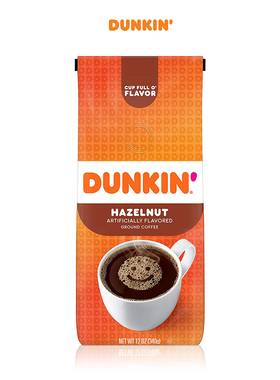Dunkin' Donuts-唐恩都乐 HAZELNUT 榛果味 中度烘焙 咖啡粉 340g