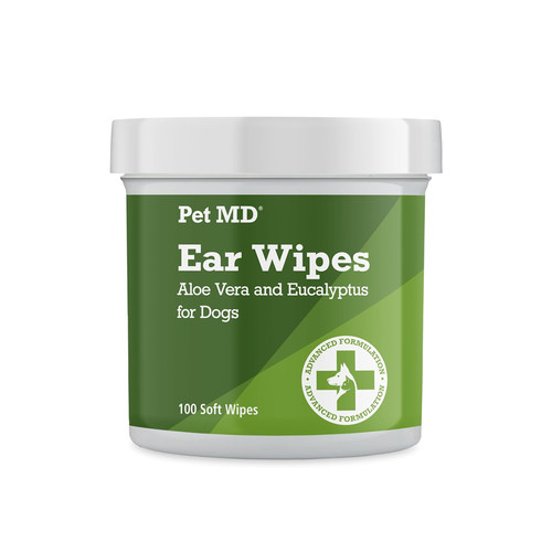 Pet MD-含芦荟桉树成分可止痒缓解耳部感染狗狗耳部清洁湿巾100片