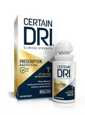 Certain Dri-美国超强效72小时抑制汗水男女多汗症止汗除臭滚珠