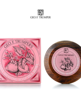 Geo F.Trumper-英国 青柠 光滑绵密泡沫 男士剃须皂含木皂碗 80g