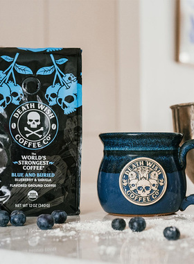 Death Wish-死亡之愿 蓝色埋葬 蓝莓香草肉桂中度烘焙咖啡粉340g
