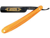 德国杜沃 Diamant DOVO 黄金蚀刻黑碳钢 直刃剃须刀 白檀木柄