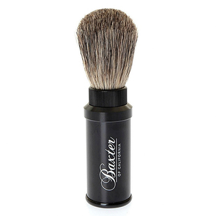 Baxter of California-纯獾毛 黑色铝盒便携旅行剃须刷 德国制造