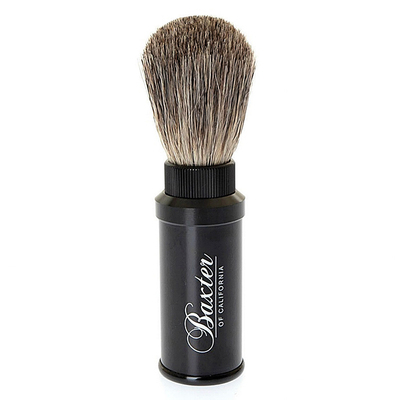 纯獾毛黑色铝盒旅行剃须刷