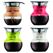 波顿 零耗材 POUR Bodum OVER 自带可循环钛金滤网 手冲壶 500ml