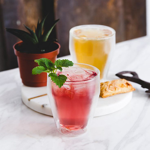 Bodum-波顿 TITLIS 可堆叠 透明双层耐冷热玻璃 咖啡啤酒杯 2只