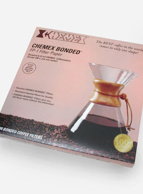 Chemex- 除3杯外适用 Unfolded Circles 展开式 满月滤纸 100张