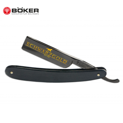 栎木刀柄24k镀金标志BOKER