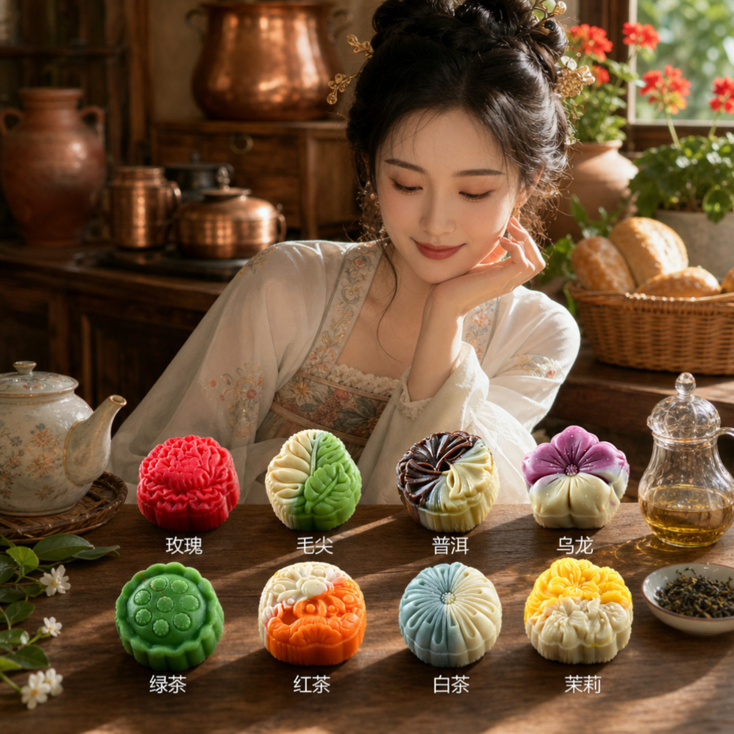 清真月饼订婚结婚摆台喜饼茶点心