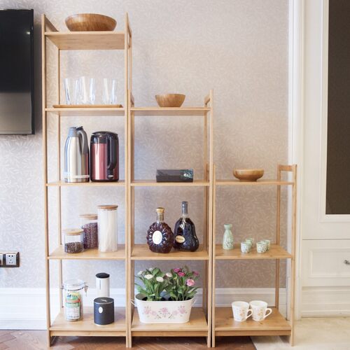 现代简约客厅落地多层置物展示架