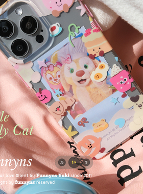 双层imd卡通苹果iPhone16promax 15pro14奶油小动物开心夏天适用于mate70pro mate60proplus软包边全包边图案