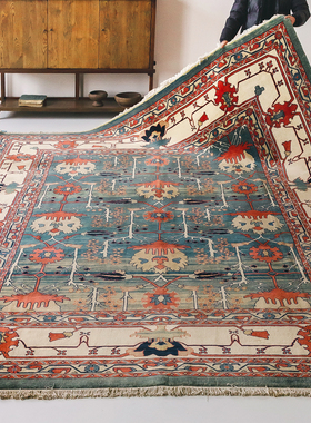 视觉味道 伊朗Arak进口手工羊毛地毯客厅高端中古欧美式波斯59203