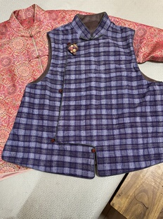 老土布马甲两面可穿