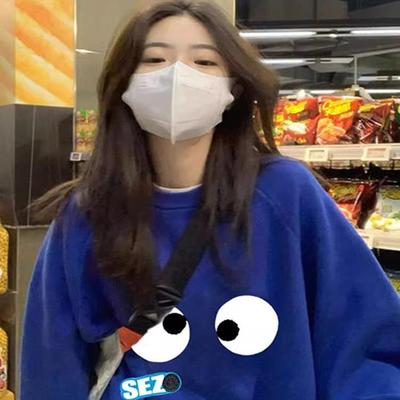 加绒加厚宽松纯棉设计感圆领卫衣