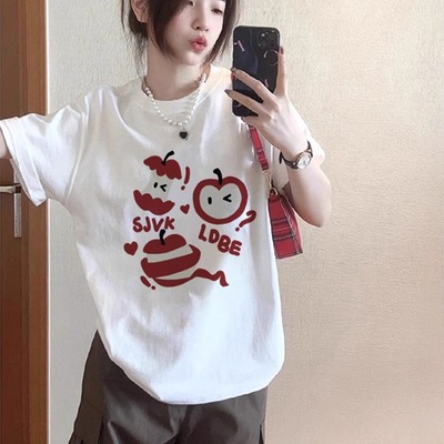 【100%纯棉】短袖设计感小众男女
