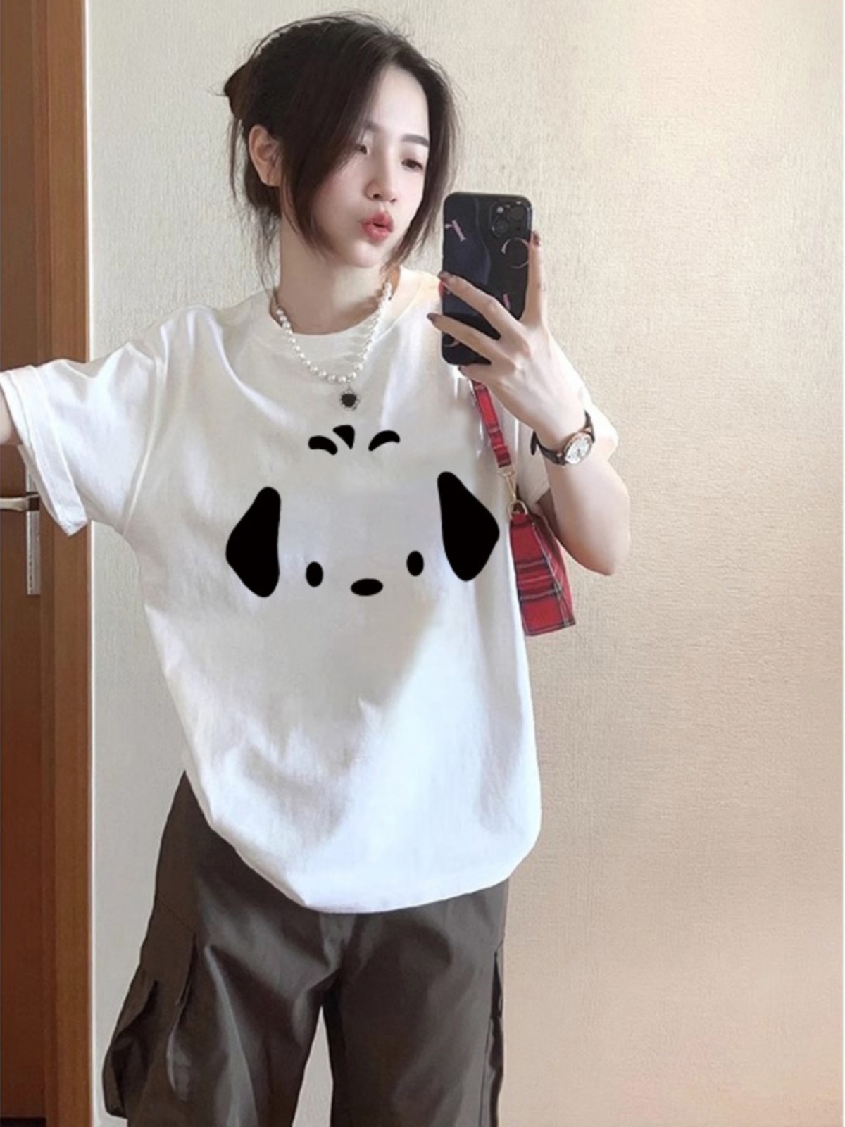 短袖美式240goversize纯棉女