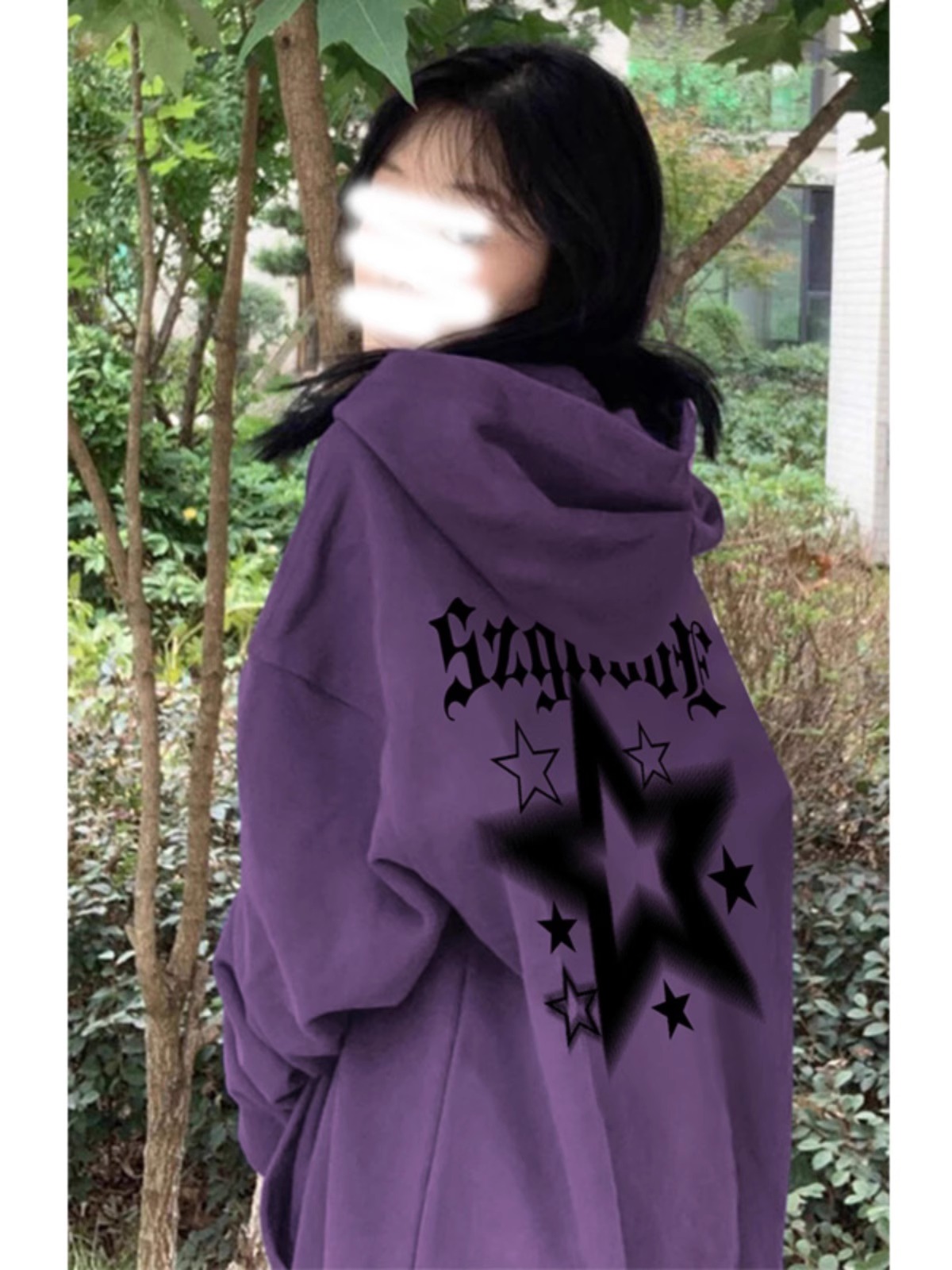 常规宽松纯棉慵懒风卫衣