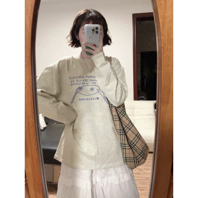 【100%纯棉】长袖设计感小众男女